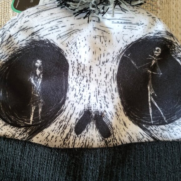*NEW* TIM BURTON'S THE NIGHTMARE BEFORE CHRISTMAS Jack & Sally Toque/Winter Hat - Picture 3 of 3